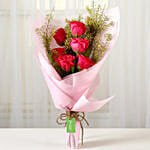 Pink Roses & Choco Vanilla Cake 12 Portions