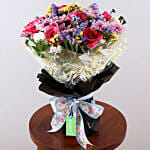 Pink Roses & Daisy Bouquet