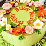 Pretty Flowers Vanilla Cake 12 Portions