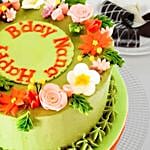 Pretty Flowers Vanilla Cake 12 Portions