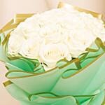 Pure Grace White Roses Bouquet