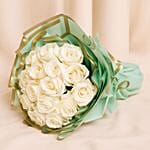 Pure Grace White Roses Bouquet