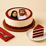 Rich Red Velvet Photo Cake Half Kilo