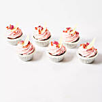 Rose Cream Cup Cakes 12 Pcs