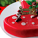 Season's Treat Christmas Theme Cake 16 Portions Vanilla