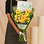 Shiny Yellow Flower Bouquet