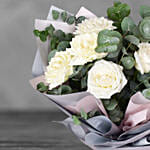 Stunning White Rose Bouquet
