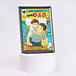 Super Dad Ghibli Style FatherS Day Frame