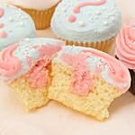 Swirl And Question Mark Red Velvet Cupcakes Set Of 16