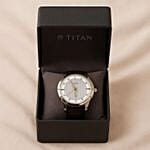 Titan Off White Dial MenS Watch N Flower Bouquet