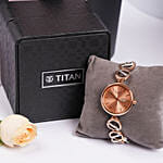 Titan Raga Viva Rose WomenS Watch N Flower Bouquet