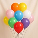 Vibrant Party Helium Balloons Multicolor
