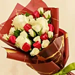 White Spray Rose N Chocolate Bouquet