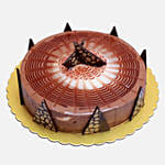 White Yellow Roses & Cappuccino Cake 8 Portions