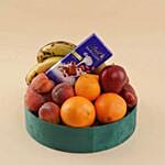 Premium Fruit Basket With Lindt Chocolate