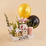 Pink Lily Women Graduation Gift Hamper N Balloons