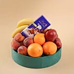 Premium Fruit Basket With Lindt Chocolate