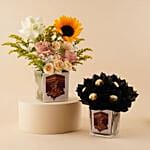 Blessed Hajj Flowers And Chocolate Gift Set