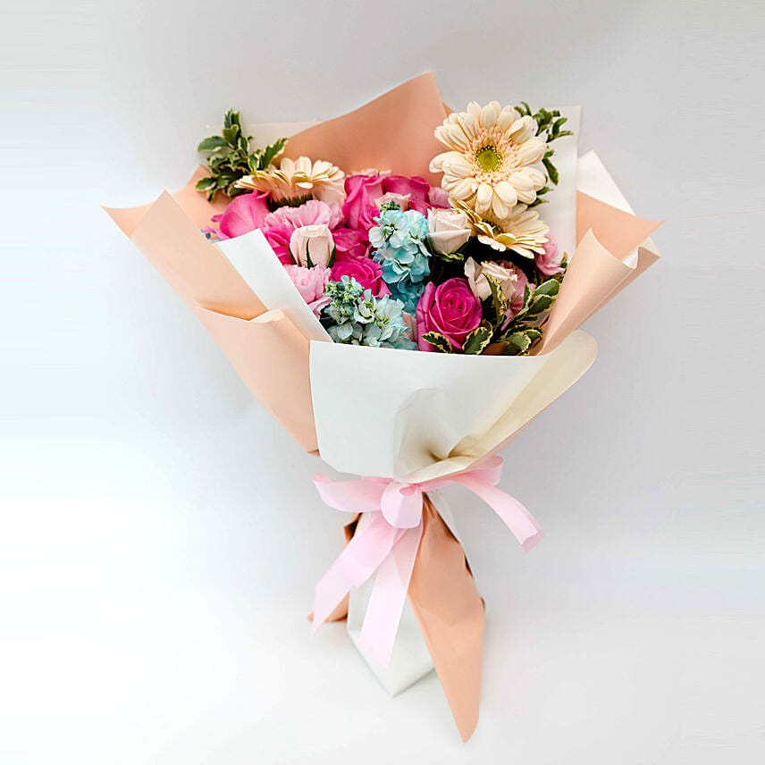Bright And Graceful Mixed Flowers Bouquet: Gifts For Mothers Day