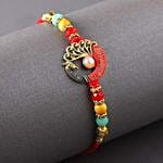 Sneh Aesthetic Colourful Pearls Rakhi