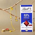 Sneh Butterfly Bhaiya Bhabhi Rakhi & Lindt Bar