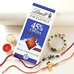 Sneh Classic Family Rakhi Set & Lindt Bar