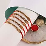 Sneh Colourful Pearl Rakhi Set Of 5