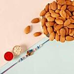 Sneh Designer Peacock Rakhi & Almonds