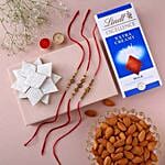 Sneh Divine Rakhi Set With Sweet Treats