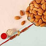 Sneh Elegant Rudraksha Rakhi & Almonds