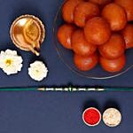 Sneh Fancy Green Rakhi & Gulab Jamun