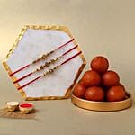 Sneh Feng Shui Rakhi Set & Gulab Jamun