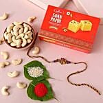 Sneh Ganesha Rakhi With Soan Papdi & Cashews