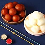 Sneh Vibrant Pearl Rakhis With Gulabjamun & Rasgullas