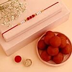 Sneh White Pearl Rakhi & Gulab Jamun