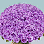 99 Purple Roses Bouquet For Valentine
