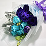 Blue Rose Eustoma Blossom Bunch