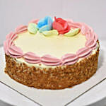 Box Of Roses With Butter Sponge Cake