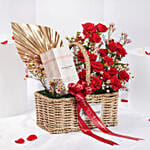 Burberry Touch Perfume and Red Roses Valentine’s Gift Basket