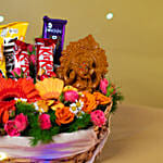 Choco Delight Festive Basket Hamper