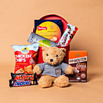 Choco Snack Hamper With Teddy