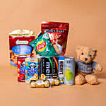 Choco Snack Treat Gift Hamper With Teddy