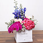 Dazzling Floral Box With Chocolate