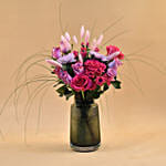 Enchanting Mixed Flowers Vase