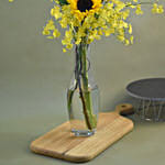 Gleaming Flowers Bottle Vase