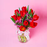 Gracious Tulips Vase for Valentine