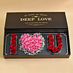 I Love You Floral Arrangement Box For Valentine