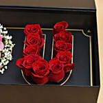 I Love You Floral Arrangement Box For Valentine