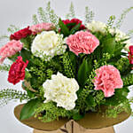 Mix Carnation Flowers Hand Bunch
