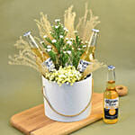Mixed Flowers & Beer White Box